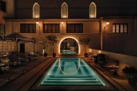remodelación de espacio para piscina y aparcamiento hotel pamplona catedral